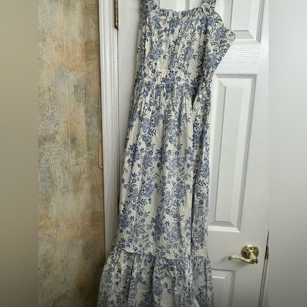 Daydress, beautiful block print cotton sundress